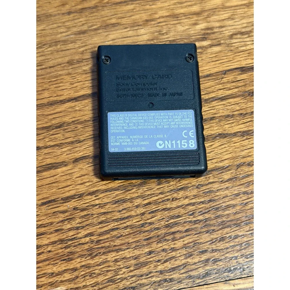 Sony PlayStation 2 8MB Memory Card Black Official‎ OEM PS2 MagicGate SCPH-10020